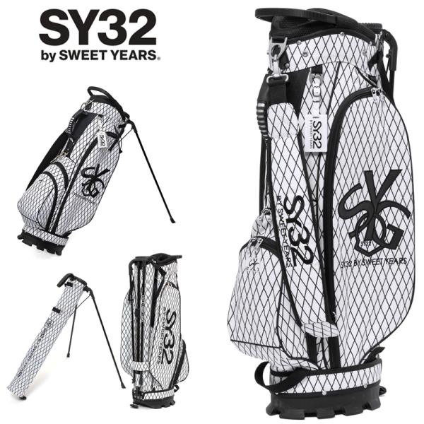 SY32 GOLF 9.5型 キャディバッグ セルフスタンド一体型 SYG-23A114 3WAY ...