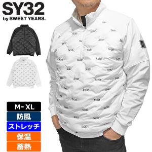 SY32 GOLF メンズ ハーフジップ 中綿 ジャケット EMB QUILT ZIP UP JK SYG-23A41 キルティング 防寒 ゴルフ SCBR エスワイ ブルゾン ゴルフウェア NOV1の買取情報