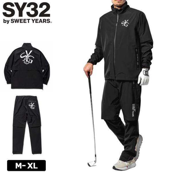 SY32 GOLF メンズ レインウェア 上下セット 耐水圧15000mm SYG-23S01 RA...