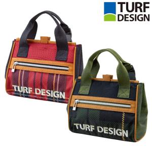 クーポン有 ターフデザイン ミニトートバッグ TDMT-2372 3SS2 TURF DESIGN カートバッグ ラウンドバッグ カートポーチ 刺繍 MAY3｜thirdwave-365sports