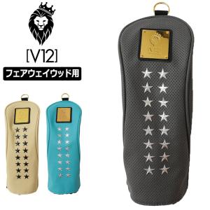 V12 ゴルフ ドライバー用 ヘッドカバー PUNCHING D V122511-AC12 アクセサリー Dr用 2025年春夏モデル V12（ヴィ・トゥエルヴ） ゴルフ 2025 ヘッドカバー ドライバー用