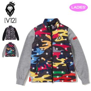 V12（ヴィ・トゥエルヴ） ゴルフ レディース STUDS 半袖ポロシャツ