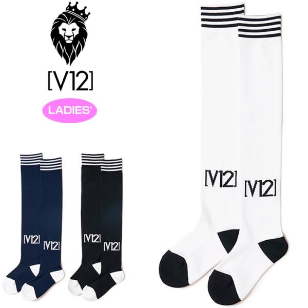 クーポン有 V12 ゴルフ レディース ニーハイソックス LINE KNEE HI SOCKS V1...