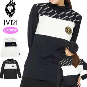 V12（ヴィ・トゥエルヴ） ゴルフ レディース SIDE CAMO POLO 半袖
