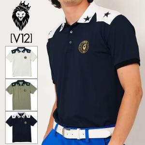 V12 ゴルフウェア メンズ 半袖 ポロシャツ MULTI STAR V121810-CT08 78 