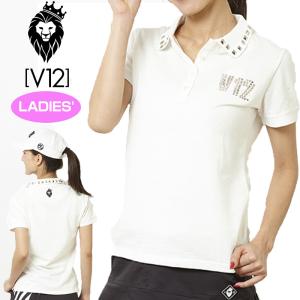 V12 ゴルフ ヴィ・トゥエルヴ レディース SIDE CAMO POLO 半袖