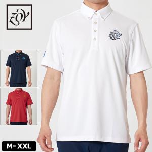 ZOY ゾーイ メンズ 半袖 ポロシャツ 速乾 UVカット ストレッチ