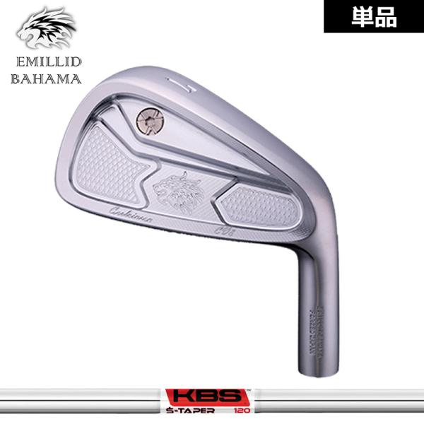 エミリッド バハマ CV8 アイアン 4番／48度 単品 KBS S-TAPER Chrome 装着...