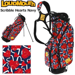 専用です！LoudMouth ラウドマウス　シャガデリック柄　レディース 3点 LOUDMOUTH ラウドマウス 9.5型 3点式 キャディバッグ シャガ