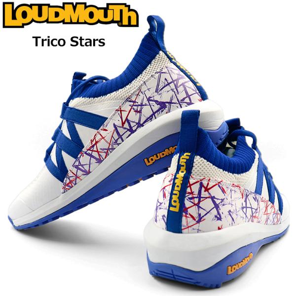 ラウドマウス メンズ スパイクレス ニット ゴルフシューズ Trico Stars トリコスターズ ...