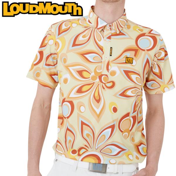 ラウドマウス メンズ 吸汗速乾 半袖 ポロシャツ イエロー 762606(993) メール便発送 日...