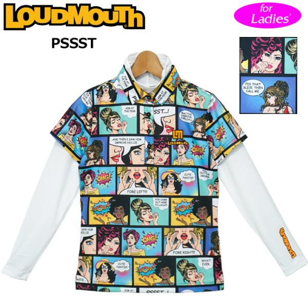 セール特価 ラウドマウス レディース 半袖ポロシャツ+インナーシャツ 吸汗速乾 UVカット PSSS...