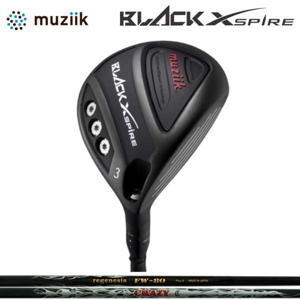 ムジーク ブラック エクスパイヤー 可変式 フェアウェイウッド CRAZY REGENESIS FW...