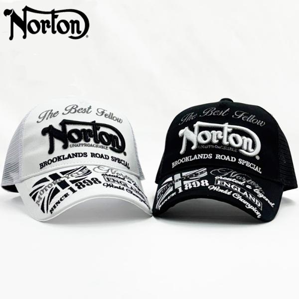 ノートン 2026 メンズ メッシュキャップ スナップバック ラメ刺繍 261N8700 Norto...