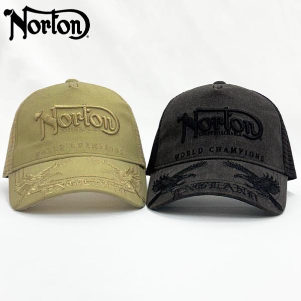 ノートン 2026 メンズ メッシュキャップ スナップバック 同色刺繍 261N8701 Norto...