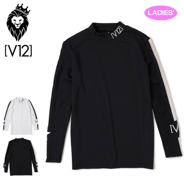 V12 ゴルフ レディース モックネック 長袖 シャツ UNDER MOCK V122210-CT2...