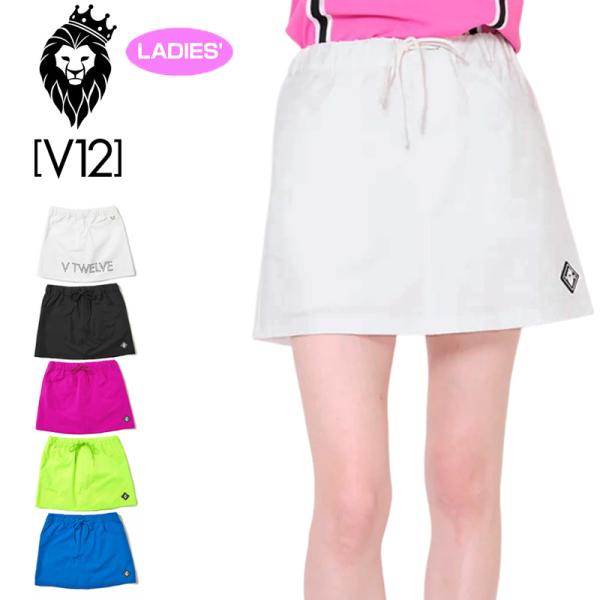 クーポン有 V12 ゴルフ スカート BACK O/L SKIRT V122310-SK03 ヴィ・...
