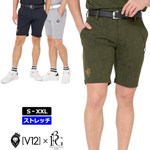 【新品❤︎】V TWELVE（ヴィトゥエルヴ）ハーフパンツ/メンズ/Lサイズ V12 ゴルフ V TWELVE（2026春夏新作！）NEON L SHORTS ハーフパンツ