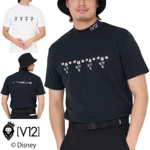V12（ヴィ・トゥエルヴ） ゴルフ メンズ モックネック 半袖 シャツ LX