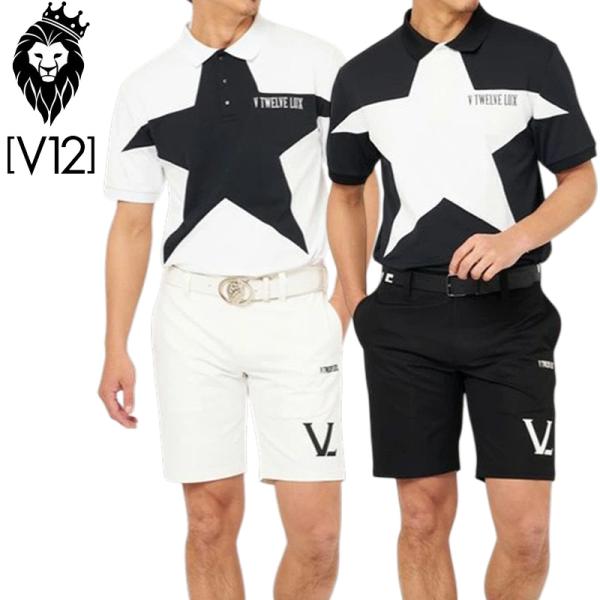 V12 ゴルフ メンズ 半袖 ポロシャツ LX BIG STAR VLX2111-CT03 ヴィ・ト...