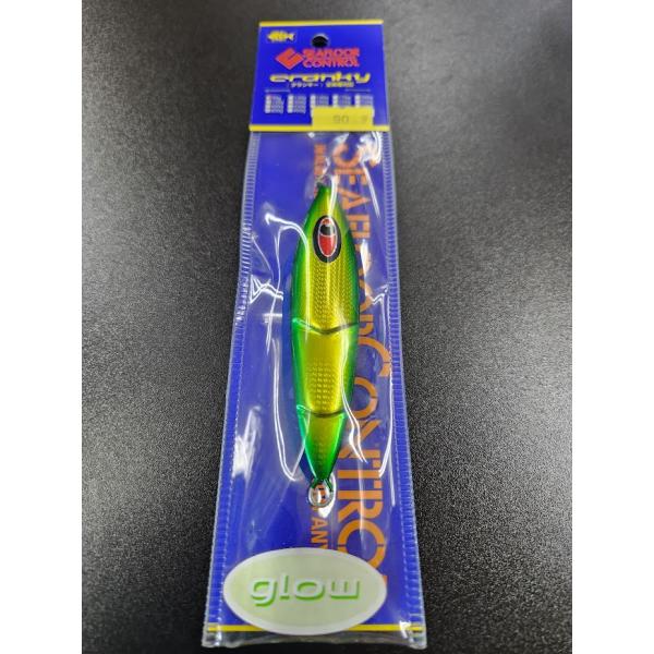 シーフロアコントロール　クランキー　90ｇ　グレイン　ゴールドドットグローエッジグリーン【オリカラ】