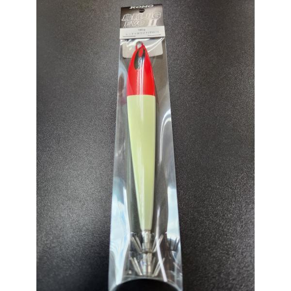 KOMO　烏賊JIG　EVOII　180ｇ　＃02　レッド×ホワイト（グロー）