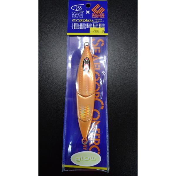 シーフロアコントロール　クランキー/cranky 200ｇ ウェイブ　クリアオレンジドットグロー【オ...