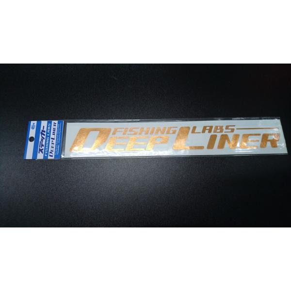 ディープライナー　ステッカー　300mm　ミラーゴールド　（ミラーシート）