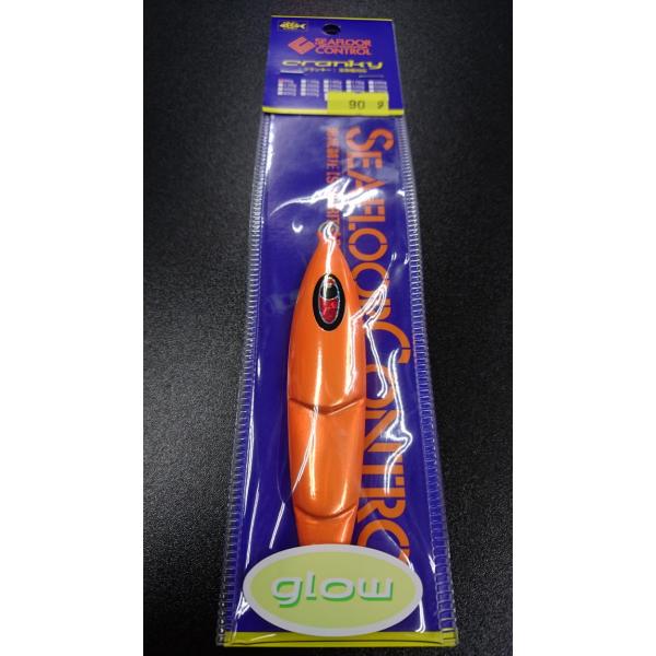 シーフロアコントロール　クランキー　90ｇ　アルミ　クリアチャートオレンジドットグロー【オリカラ】