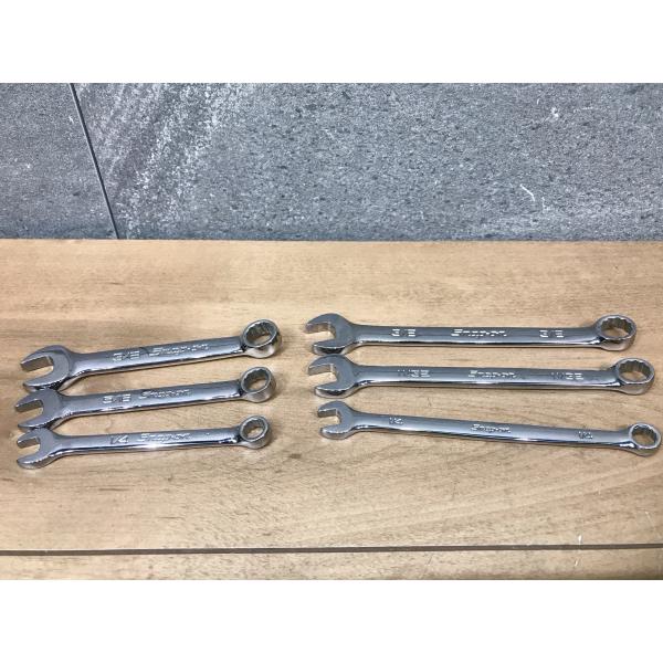 A-h205【中古品】スナップオン コンビネーションレンチ OXI/OEX【6本セット】1/4、3/...