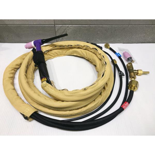 B-h220【未使用品】ウエルドテック 軽量・大電流タイプTIG溶接トーチ 水冷式 450A 4M ...