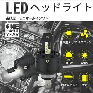 LEDヘッドライト H4 HB3 HB4 H1 H8/H11 H8 LED ミニオールインワン 30W×2 6000LM 6500K LEDバルブ IP65防水 DC12V~DC18V 2個セット 一年保証