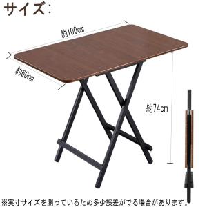 折りたたみテーブル ダイニングテーブル パソコ...の詳細画像1
