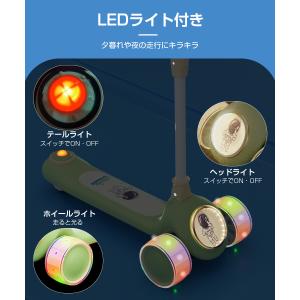 キックボード 子供 キックスケーター 3輪 光...の詳細画像5