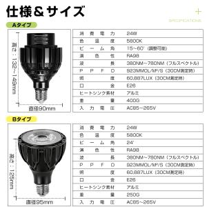 植物育成ライト LED 電球単品 E26 日照...の詳細画像3