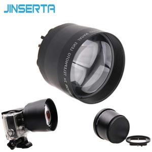 Jinserta-goproデジタルカメラ用52mmズームレンズ,デジタル一眼レフ,2.0倍望遠レンズ