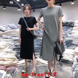 サイドスリットロングtシャツワンピース レディースファッション の商品一覧 ファッション 通販 Yahoo ショッピング