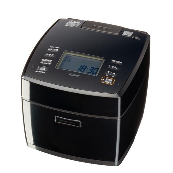 三菱電機 IHジャー炊飯器 NJ-VP10H-B 5.5合炊き ダブル備長炭コート 炭炊釜 熾火