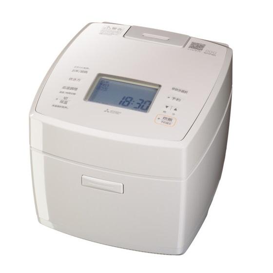 三菱電機 IHジャー炊飯器 NJ-VP10H-W 5.5合炊き ダブル備長炭コート 炭炊釜 熾火
