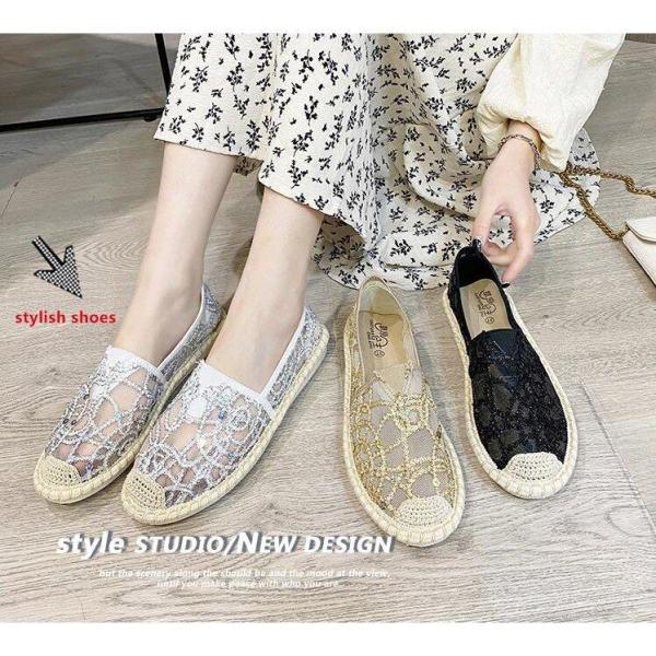 【特価】エスパドリーユ スリッポン レディース ぺたんこ靴 ローファー 夏 サンダル フラットシュー...