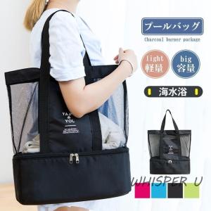 ビーチバッグ トートバッグ クリア プールバッグ...の商品画像