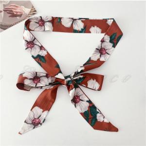 細ベルト スカーフ 2way 花柄 サッシュベ...の詳細画像5
