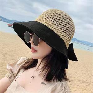 帽子 レディース uv 麦わら帽子 編み上げ ...の詳細画像3