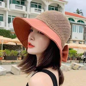 帽子 レディース uv 麦わら帽子 編み上げ ...の詳細画像4