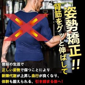 加圧シャツ コンプレッションウェア 半袖 メン...の詳細画像3