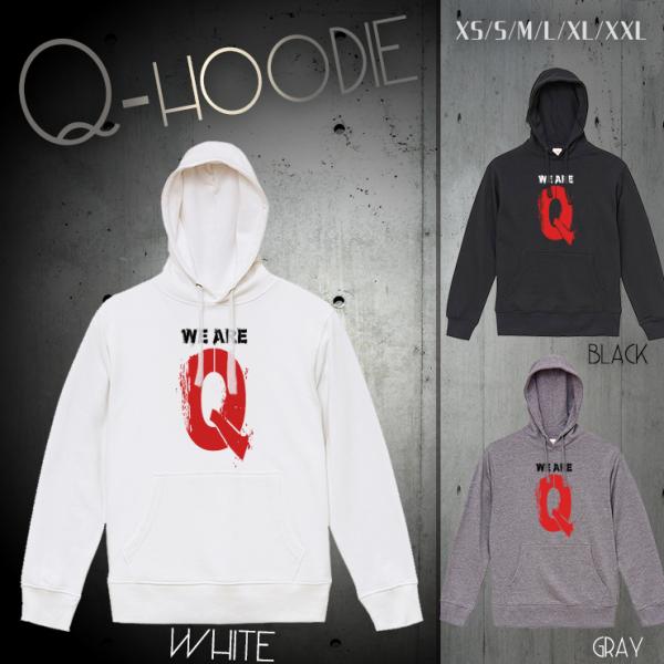 パーカー メンズ フード付き スウェット プルオーバー 長袖 Q ANON アノン トランプ 政権 ...