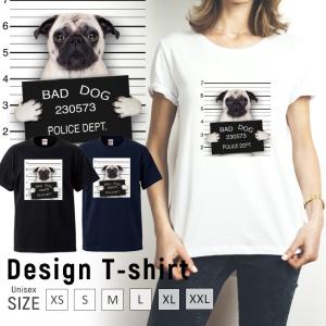 Tシャツ メンズ レディース 半袖 高品質 犬 イヌ ワル犬 悪い犬 おもしろTシャツ クルーネック...