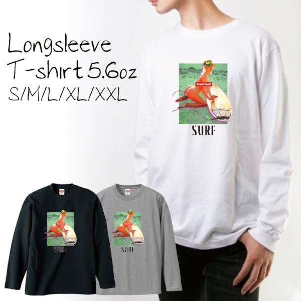 Tシャツ ロンT 長袖 メンズ GrandSwell サーフガール SEXY セクシー グラフィック...
