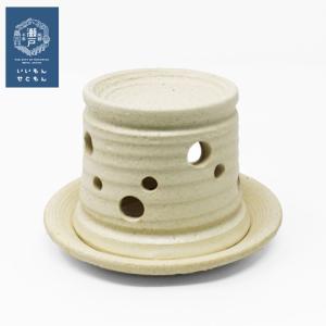 瀬戸焼　自家焙煎できる茶香炉（白） [ ほうじ茶 国産 香炉 アロマ キャンドル ギフト プレゼント 抗菌 消臭 加湿 リラックス いいもんせともん 陶器 ブラック ]