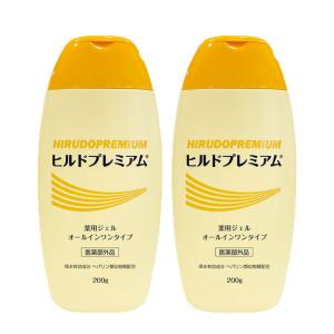 2本セット ヘパリン類似物質 ヒルドプレミアム 薬用ジェルオールインワンゲル 200g 医薬部外品｜three-peace